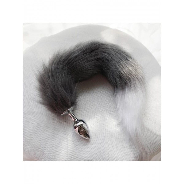 Anal Tilki Kuyruğu Gri Beyaz