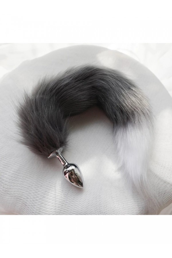 Anal Tilki Kuyruğu Gri Beyaz