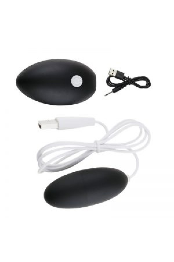 12 Modlu Şarj Edilebilir Yumurta Siyah Vibratörü