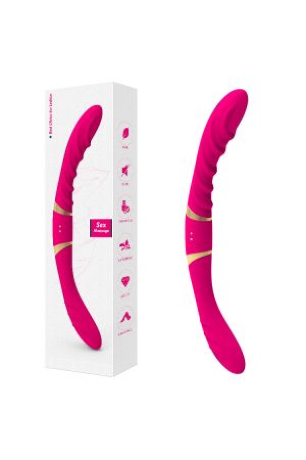 Mina Çift Taraflı Anal ve Vajina12 Mod  Mor Vibratör