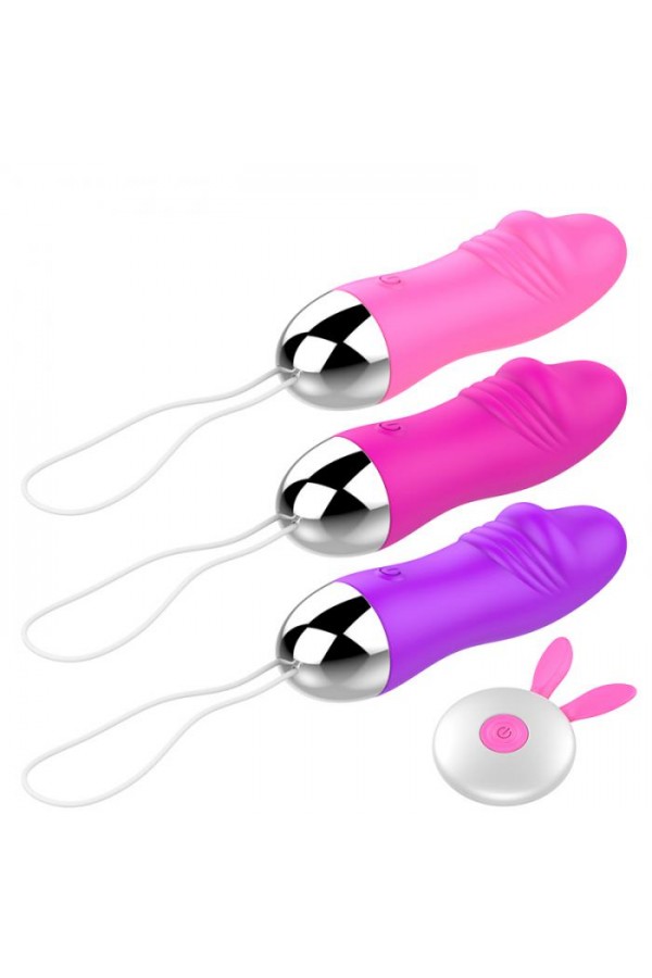 Kablosuz Kontrol Glans Yumurta Vibratörü-Şarj Edilebilir