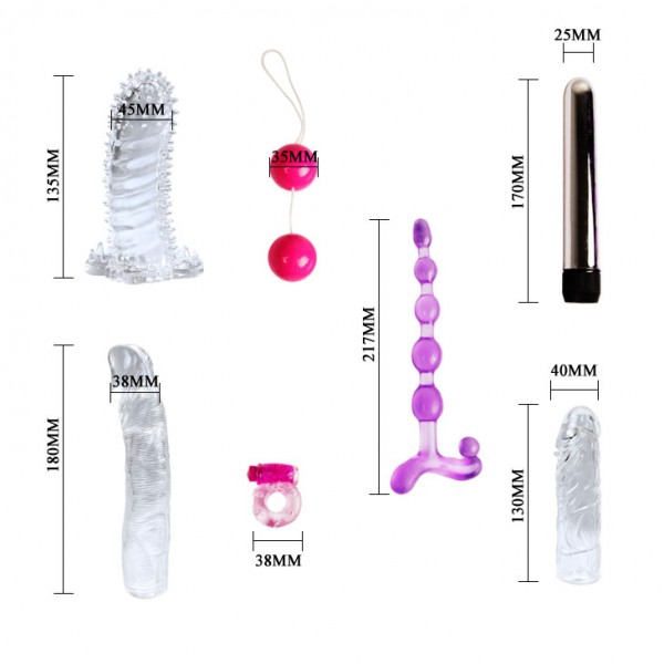 Fantasy Kıt Penis Kılıfı Vibratör Ve Boğumlu Anal Plug