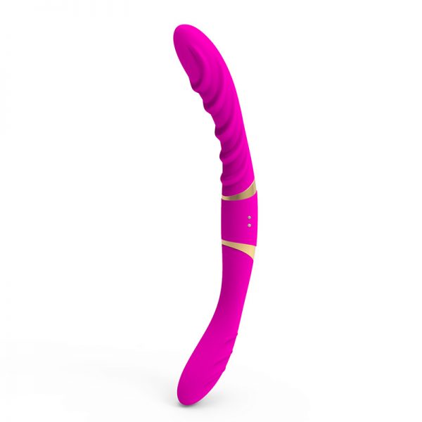 Mina Çift Taraflı Anal ve Vajina12 Mod Pembe Vibratör