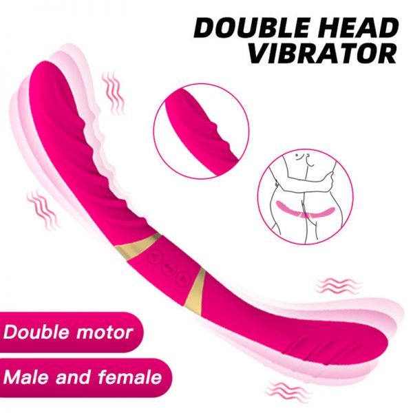 Mina Çift Taraflı Anal ve Vajina12 Mod  Mor Vibratör