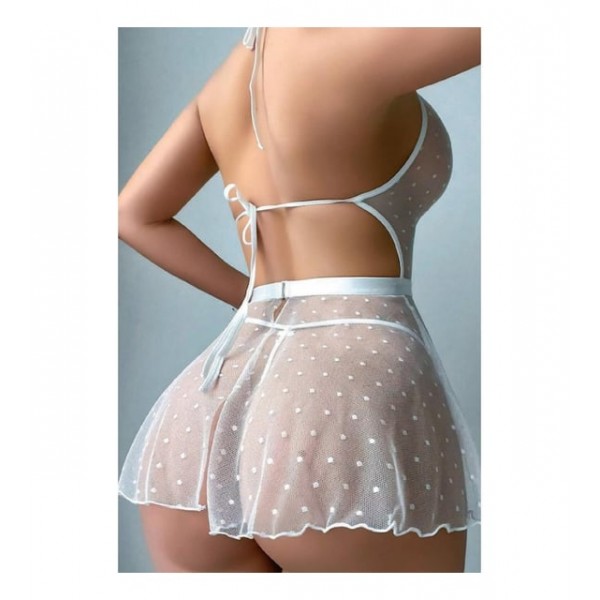 Serenk sexshop Beyaz Dantel Takım