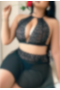 Serenk Sexshop Siyah Dantelli Etekli Fantezi Takım