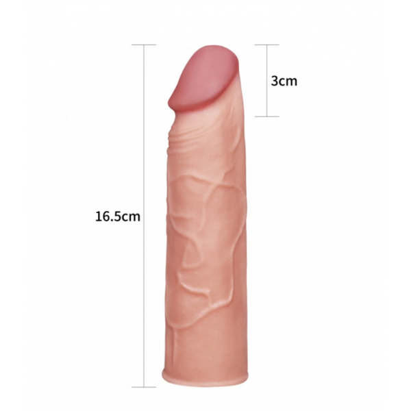 Tender Realistik Dokuda 2.5 Cm Uzatmalı Penis Kılıfı