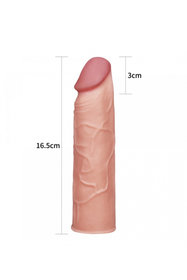Tender Realistik Dokuda 2.5 Cm Uzatmalı Penis Kılıfı