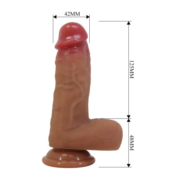 Serenk Sexshop Realistik Vantuzlu Dildo Penis 17,3 cm