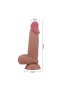 Serenk Sexshop Kıkırdak Yapılı Çift Katmanlı Gerçekçi Dildo Penis 19,4 cm