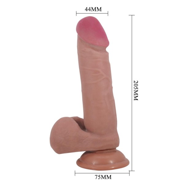 Serenk Sexshop Çift Katmanlı Gerçekçi Dildo Penis 20,5 cm