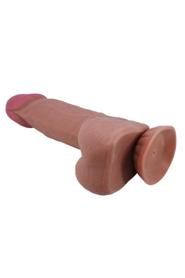 Serenk sexshop  Kıkırdak Yapılı Çift Katmanlı Melez Gerçekçi Dildo Penis 21,8 cm
