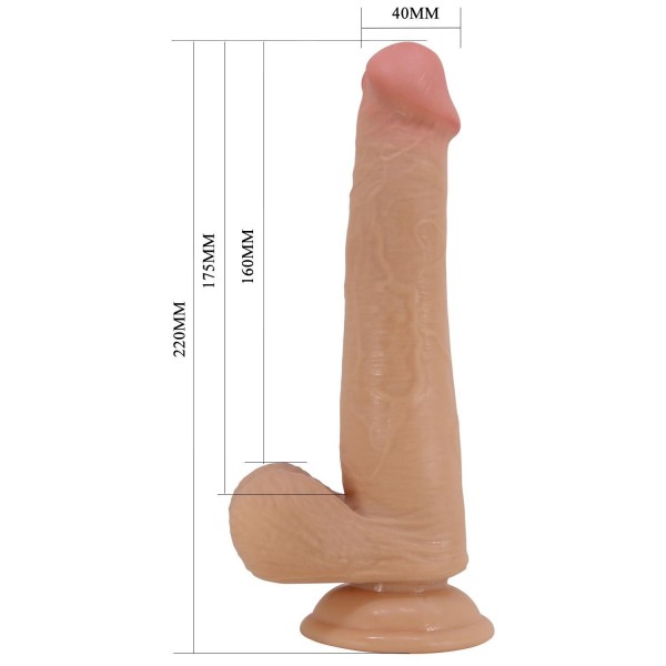 Serenk Sexshop Yeni Nesil Çift Katmanlı Realistik Vantuzlu Dildo Penis