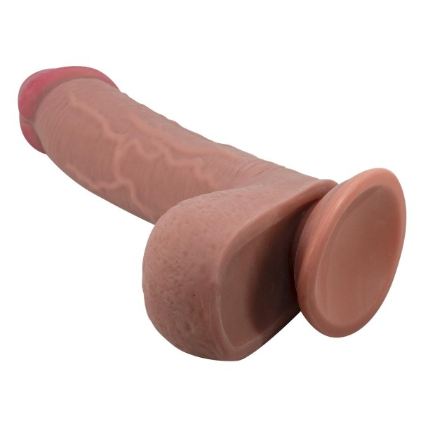 Serenk Sexshop Çift Katmanlı Gerçekçi Melez Dildo Penis 23,4 cm