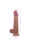 Serenk Sexshop Kıkırdak Yapılı Çift Katmanlı Melez Gerçekçi Dildo Penis 24 cm