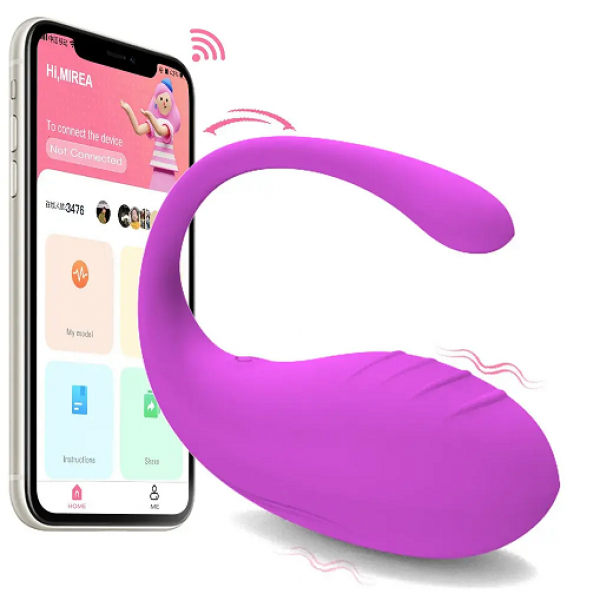  Mobil Uygulama Telefon Uyumlu Usb Şarjlı Giyilebilen Lüx Teknolojik Bluetooth Vibratör