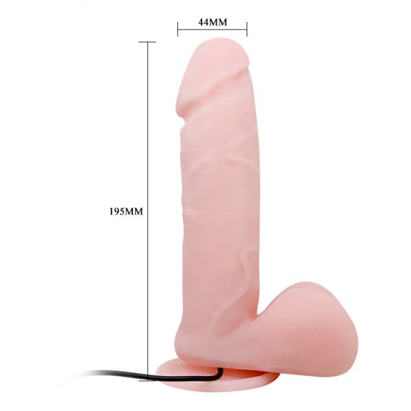 360° Oynar Başlı Titreşimli Vibratör Realistik Penis Dildo
