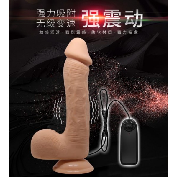  Realistik Gerçekçi Titreşimli Vantuzlu Vibratör Penis 