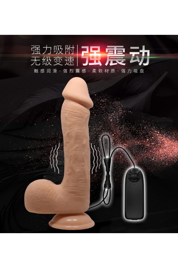  Realistik Gerçekçi Titreşimli Vantuzlu Vibratör Penis 