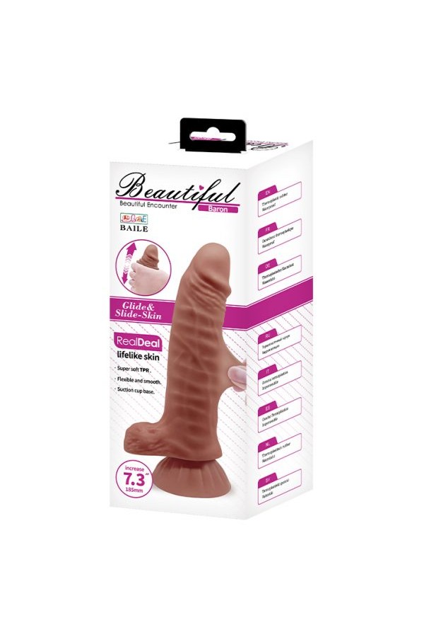 ESNEK SUPER DILDO 7.8 VANTUZLU