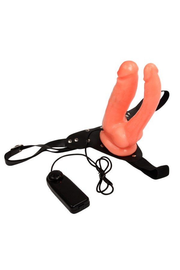 BAILE  Çift Taraflı Realistik Çatal Protez Strapon Titreşimli Vibratör