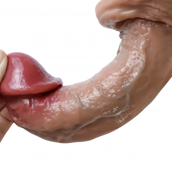 Gerçek Ten Dokusunda Realistik Penis 20 Cm Çift Katmanlı 