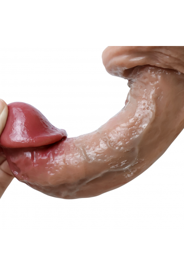 Gerçek Ten Dokusunda Realistik Penis 20 Cm Çift Katmanlı 