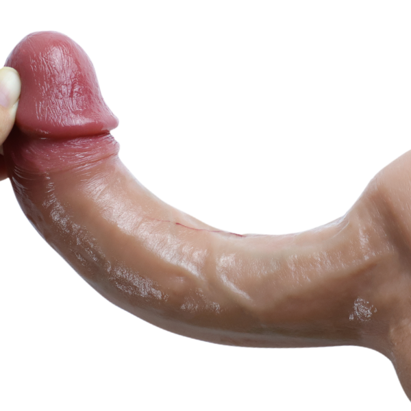 21 Cm Çift Katmanlı Gerçek Ten Dokusunda Realistik Penis