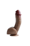 Gerçek Ten Dokusunda Realistik Penis 20 Cm Çift Katmanlı 