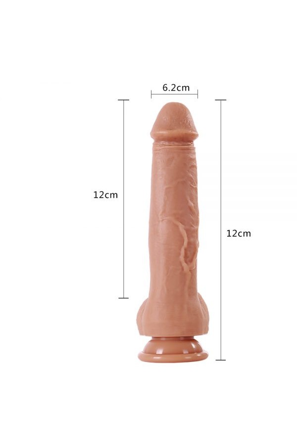 22 Cm Kumandalı İleri Geri Ve Salınım Hareketli Realistik Penis