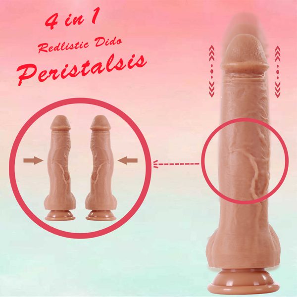 22 Cm Kumandalı İleri Geri Ve Salınım Hareketli Realistik Penis
