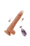 21 Cm Yumuşak Dokulu Titreşimli Oynar Başlı Ve Gidip Gelmeli Dildo