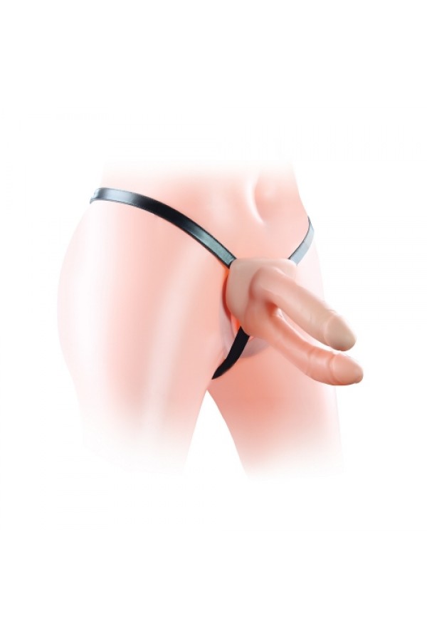 Lovetoy Unisex Strapon Anal ve Vajinal Belden Bağlamalı Çift Başlı