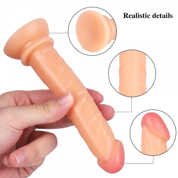 Anal Dildo 15CM Testissiz Gerçekçi Damarlı