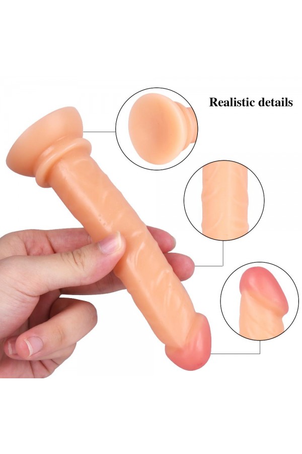 Anal Dildo 15CM Testissiz Gerçekçi Damarlı