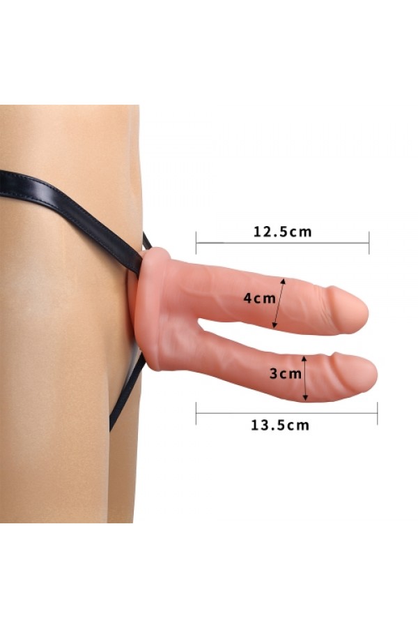 Lovetoy Unisex Strapon Anal ve Vajinal Belden Bağlamalı Çift Başlı