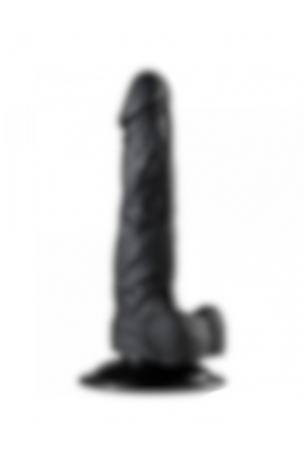Serenk sexshop Siyah Realistik Vantuzlu Zenci Dildo Penis 19,5 cm 