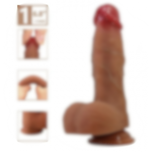 Serenk Sexshop Realistik Vantuzlu Dildo Penis 17,3 cm