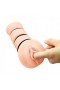 3 Yüzüklü 3D Cep Stroker Titreşimli Damarlı Mastürbatör