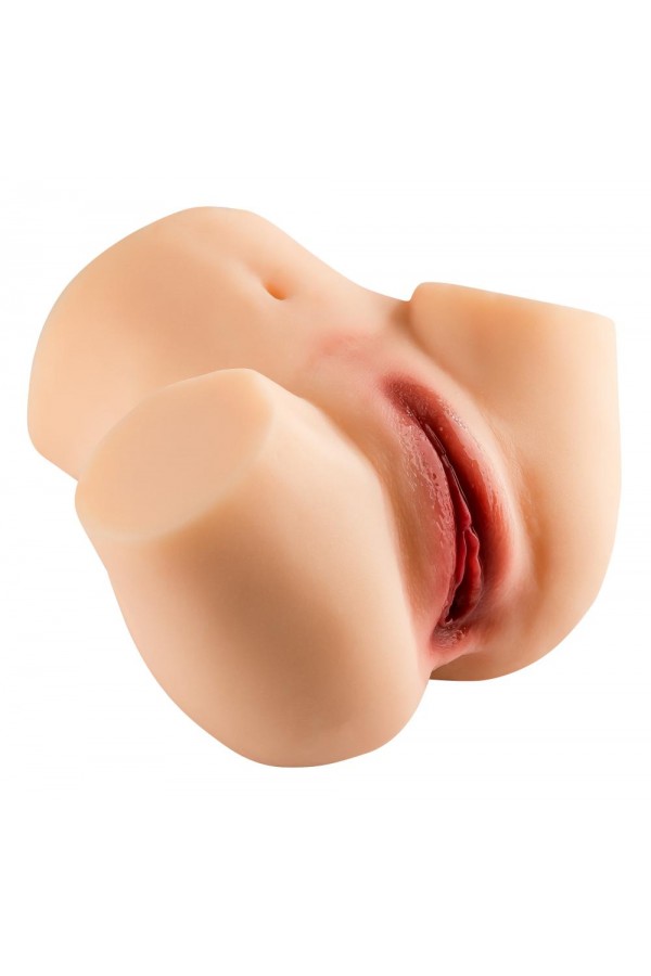 Gerçek Anal ve Vajinal Girişli Kalça Mastürbatör Şarjlı Sesli Titreşimli