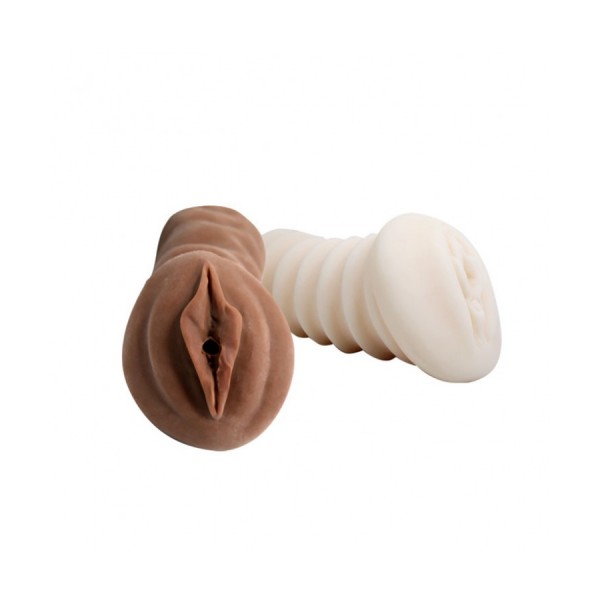 Siyah ve Ten rengi  Titreşim motorlu Damarlı  suni vajina