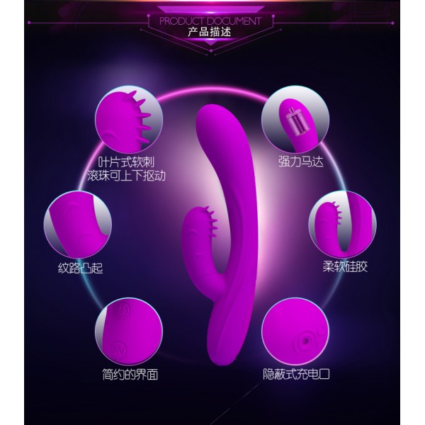 Pretty Love Harry Tickling Parmak Sensörlü Rabbitli Vibratör