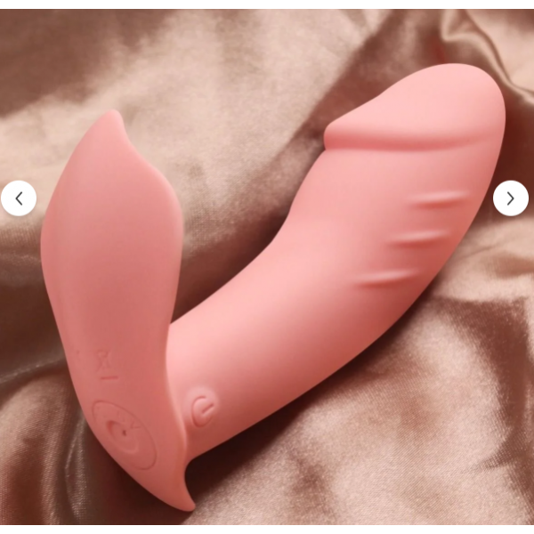 Pembe Vibratör Giyilebilir Yapay Penis Külot Kablosuz Uzaktan Kumandalı Klitoris  Mastürbatörü 
