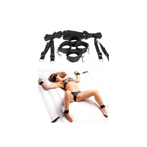 Siyah Fantezi Yatak Kelepçesi Fetis Shop