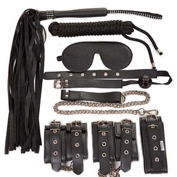 FETISH 7 Parça Fantezi Pozisyon Full Set Siyah