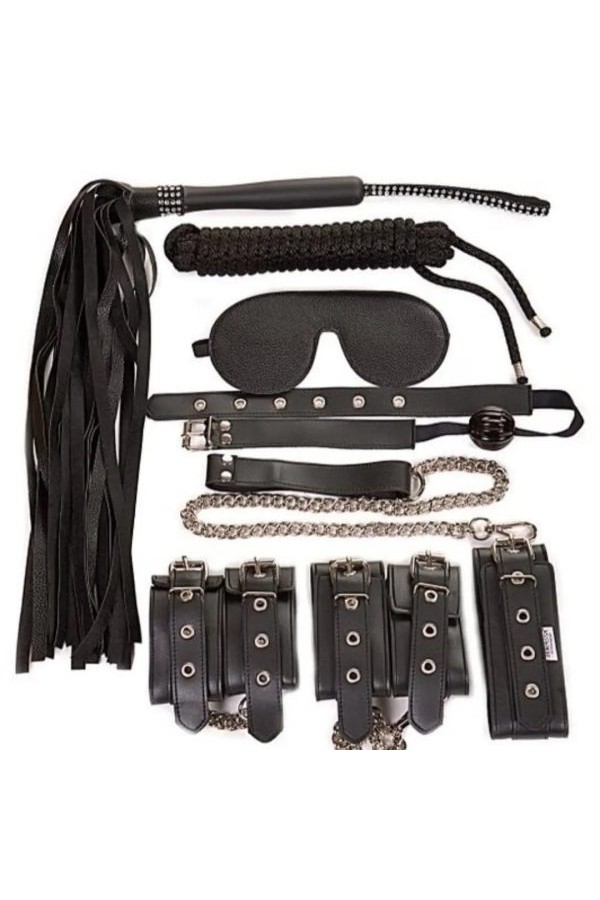FETISH 7 Parça Fantezi Pozisyon Full Set Siyah