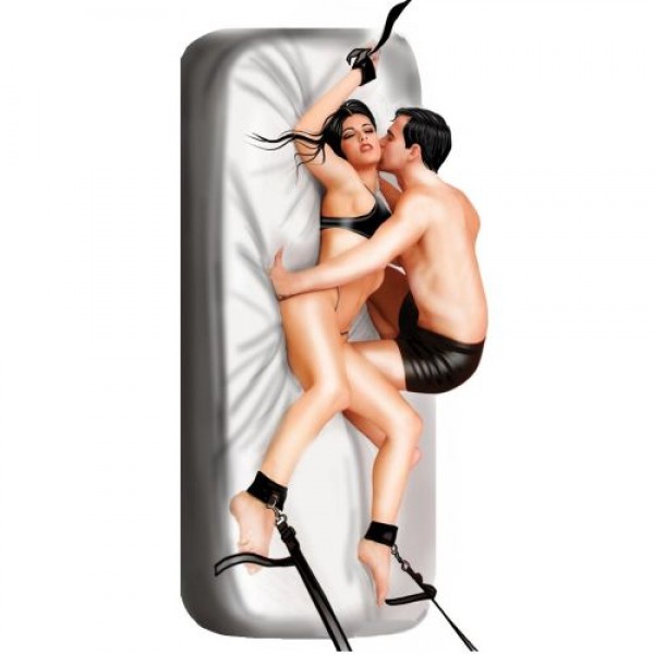 Siyah Fantezi Yatak Kelepçesi Fetis Shop