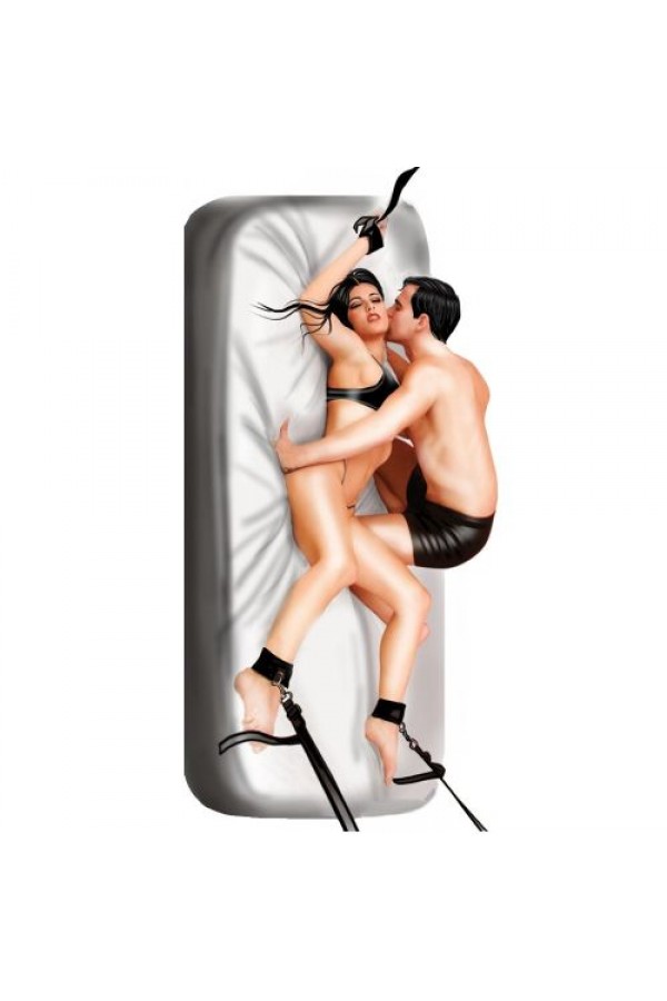 Siyah Fantezi Yatak Kelepçesi Fetis Shop